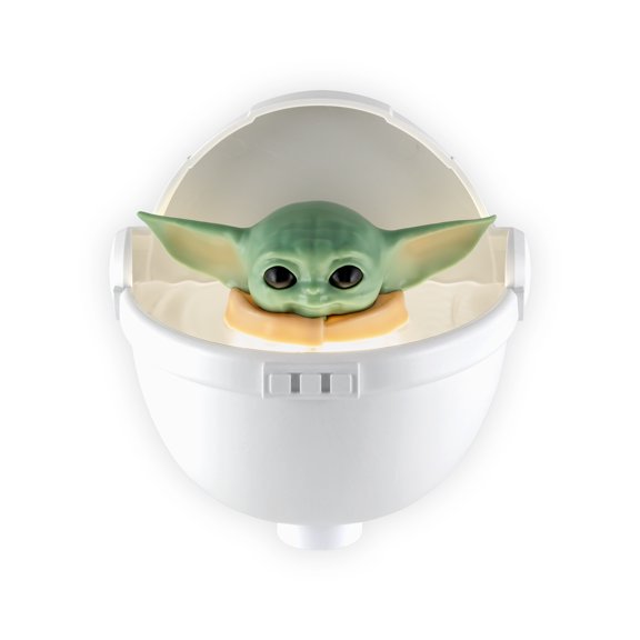 Star Wars Grogu LED CoverLite Night Light, Light Sensing, The Child, the Mandalorian, 4.12 in, 53234-T1