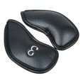 thumbnail image 4 of 12-Piece Premium Leather Golf Iron Headcovers, Black with Red Spider Pattern, Velcro Closure for Secure Fit, Full Protection Against Scratches & Rust, Numbered Design for Easy Club ,, 4 of 5