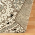 thumbnail image 6 of 12' Runner Ivory Beige And Light Blue Floral Stain Resistant Runner Rug, 6 of 7