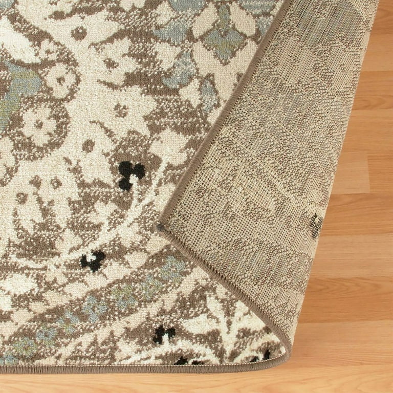 12' Runner Ivory And Blue Floral Stain Resistant Indoor Outdoor Runner Rug 12' Runner Ivory And Blue Floral Stain Resistant Indoor Outdoor Runner Rug