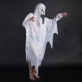 thumbnail image 5 of Disfraz de Halloween Cosplay Disfraces Funky Capa de Mascarada Disfraz de Fantasma Blanco (Disfraz de Fantasma para niños + Guantes) (Blanco) Rojo Verde, 5 of 5