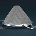 thumbnail image 3 of 3 Pieces Tea Strainers Cocktail Strainer Stainless Steel Fine Mesh Strainer Conical Food Loose Tea Strainer Practical Bar Strainer Tool (silver,3.3 In, 3 of 5