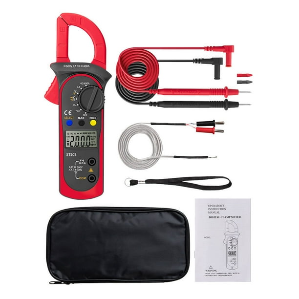 Discount.Tool Mini Digital Clamp Meter Multimeter Voltage Tester