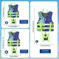 thumbnail image 3 of MoKo Kids Swim Vest for Boys Girls, Swimming Float Jacket for 46-77 lbs Kids, Swimsuit Buoyancy Swimwear, L Size, Indigo, 3 of 8
