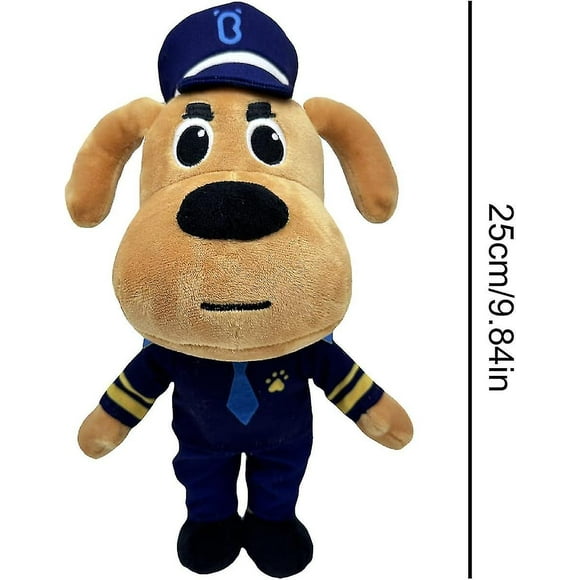 Sheriff Labrador Plush Toy 25cm Cute Dog Stuffed Plushie Cartoon Animal Dog Figure Doll For Kids Boys Girls Gift