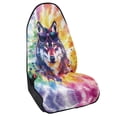 thumbnail image 2 of XYZCANDO Car Seat Towel Cover Waterproof, Compatible with Van Truck Seat, Bucket Seat Protector Fit for Sedans Vans(Sunglass Wolf Vibes 1 Pack), 2 of 7