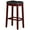 Cherry / Black, variant on Angel Line Cambridge 29" Padded Saddle Stool, White w/ Gray Cushion