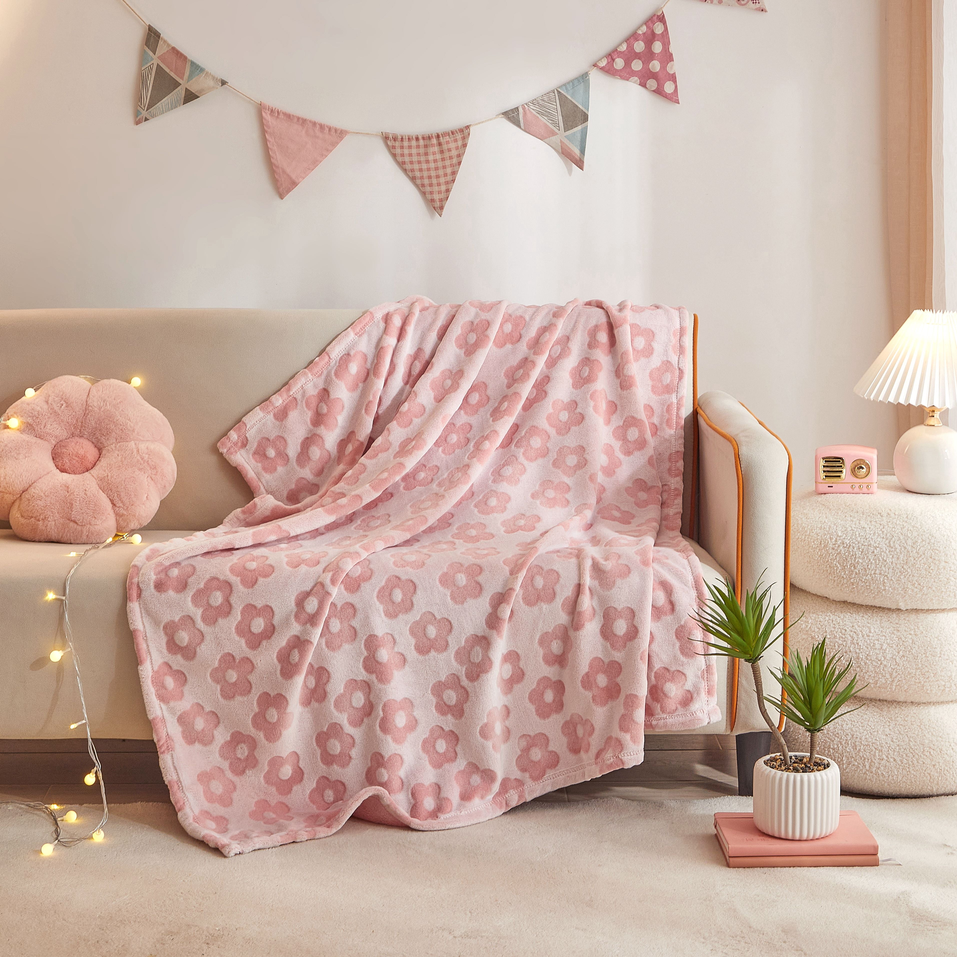 Little Nest Floral Blanket 40" X 50"