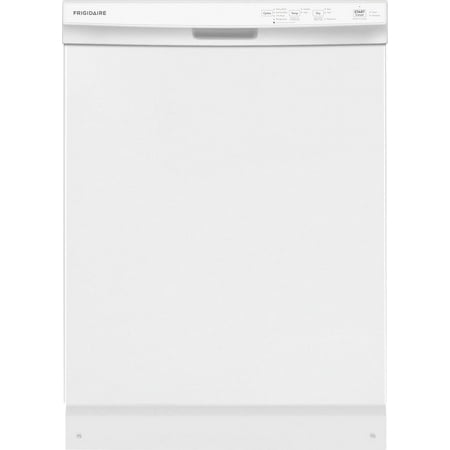 Frigidaire - 24" Front Control Built-In Plastic Tub Dishwasher with MaxDry, 54 dBA - White