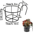thumbnail image 2 of Leurs Ronds Suspendus en Fer, 5 Pcs pour Pots de Plantes, Support de Jardinière Rond pour Balcon, Jardin, Clôture, Intérieur et Extérieur, 2 of 5