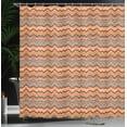 thumbnail image 4 of Ambesonne Colorful Shower Curtain, Chevron Zig Zag, 69"Wx75"L, Multicolor, 4 of 5