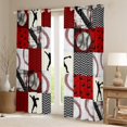thumbnail image 2 of Castle Fairy Sport Baseball Boy Girl Blackout Curtains Set of 2 (52x84 Each),Ball Gamer Window Curtains,Geometric Plaid Curtains and Drapes,Breathable Home Decor, 2 of 6