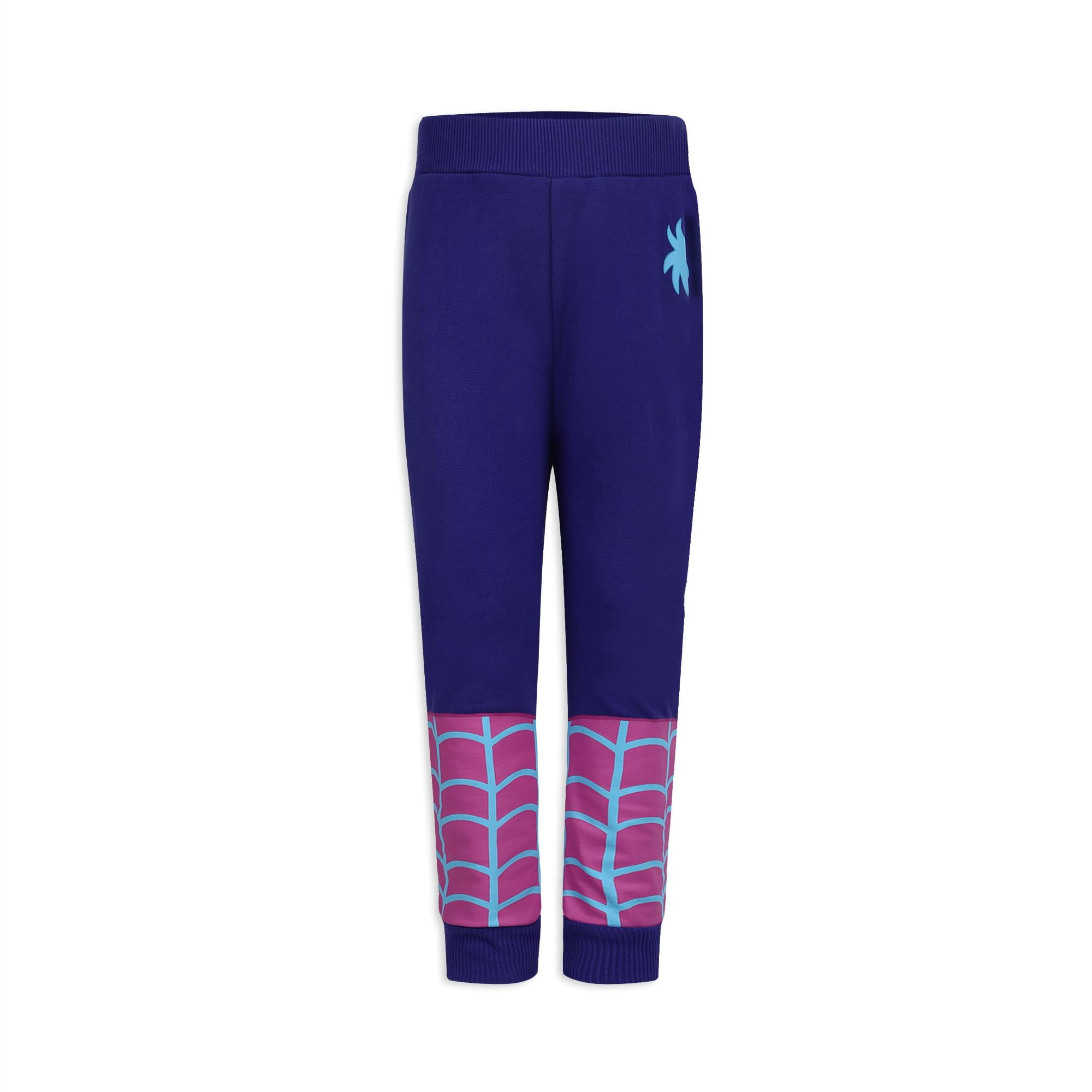 Marvel Spider-Gwen Ghost Spider Zip Up Hooded Sweatshirt and Pants Set (Girls), 2 Piece Set, Sizes 2T-7
