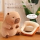 thumbnail image 5 of Almohada de Felpa de Carpincho con Pan Kawaii, Almohada de Muñeco de Peluche de Carpincho Suave, Juguetes de Animales de Peluche de Carpincho, 5 of 5