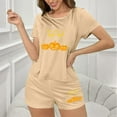 thumbnail image 3 of Censtreet Women's Pajama Sets Halloween Short Sleeve Pjs 2 Piece Top and Shorts Sleepwear Comfy Soft Lounge Sets S-XL, 3 of 7