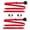 Red, variant on Black Retractable Bucket Seat Belt Kit with Bracketry for 1979-1987 AMC Eagle Standard 3 Point - 2 Belts