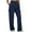Navy, variant on RKSTN Cargo Pants Women Fall Fashion 2023 Casual Elastic Waist with Multiple Pockets Workout Soft Solid Color Wide Leg Pants