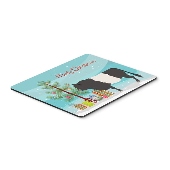 Carolines Treasures BB9198MP Belted Galloway Cow Christmas Mouse Pad Hot Pad or Trivet Teal Large multicolor