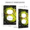thumbnail image 3 of KLL Ball Pattern Electrical Outlet Covers, 3" x 5" 1 Pack Electric Receptacle Plug Covers for Decorator Receptacle Outlet & Switch-Style S, 3 of 6