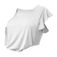 thumbnail image 4 of QASIEATN Trendy Essentials Clothing for Women: Graceful Casual Sleeve T Shirt Neck Loose Fit Solid Color Summer Top Fall Fashion Outfits for Women, 4 of 4