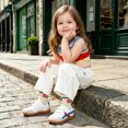 thumbnail image 6 of Toddler Barefoot Shoes, Wide Toe Box Zero Drop Sneakers for Boys Kids, Hook-and-Loop Non-Slip Walking Shoes White T7, 6 of 7