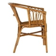 thumbnail image 3 of SAFAVIEH Adriana Solid Rattan Bucket Chair, Honey, Set of 2, 3 of 7