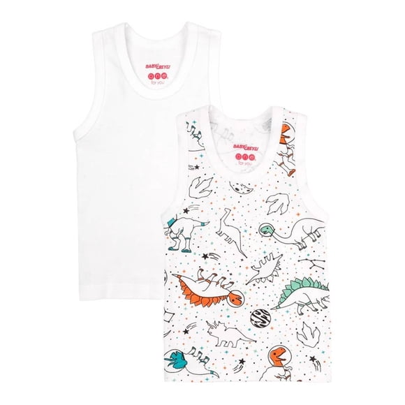 Camiseta Baby Creysi One for You Niño 3A Blanco Estampado Camiseta Paquete 2 pz