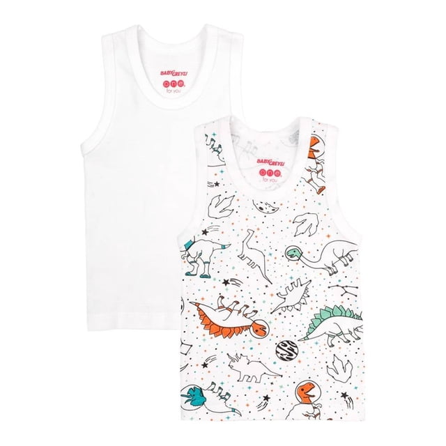 Camiseta Baby Creysi One for You Niño 3A Blanco Estampado Camiseta Paquete 2 pz