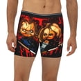 thumbnail image 2 of Lsque Chucky Pattern Men's Performance Stretch Underwear, Athletic Long Leg Briefs，Moisture-Wicking-Medium, 2 of 6