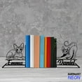 thumbnail image 2 of Handmadetneonsign Sphynx Cat Metal Bookends, Sphynx Cat Name Bookend, Cat Table Bookshelf Decor 045048, 2 of 4