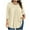 Beige, variant on DIOAZUD Womens Plus Size Tops 3/4 Sleeve Tunic Crew Neck Shirts Summer Casual Loose Blouse Pleated Flowy Beach Tunic Top