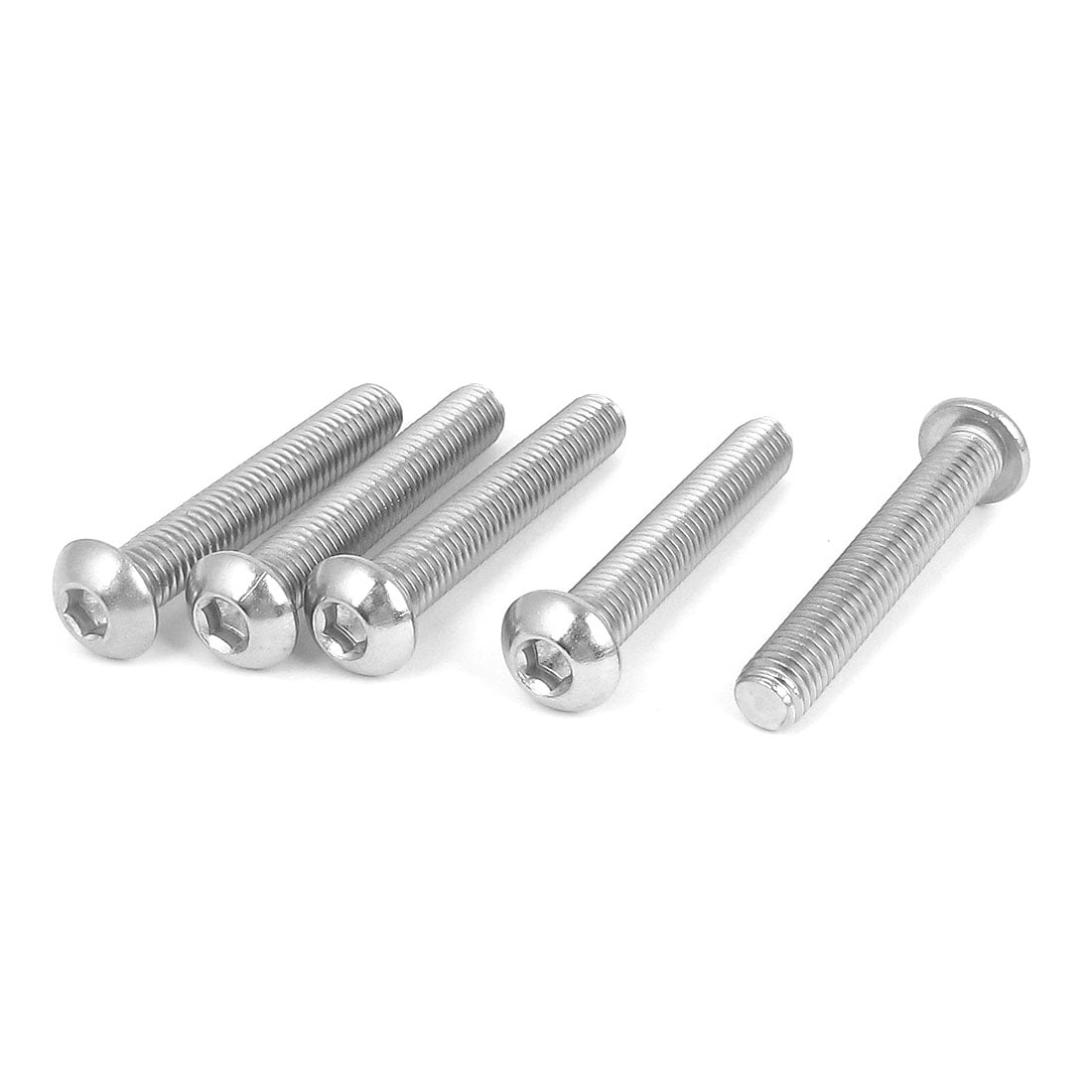 M8x50mm 304 Stainless Steel Hex Socket Countersunk Round Head Screw