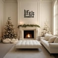 thumbnail image 4 of LaModaHome Life is Beautiful Metal Wall Art,Inspirational Quote, Elegant Home Decor Piece, Modern Artistic Design,Unique Wall Hanging for Living SpacesHome Decoration Gift -19.7"x25.6"/50x65cm, 4 of 5