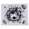 thumbnail image 1 of 3D Football Wall Sticker PVC Art Soccer Crack Mural Decor, 1 of 5