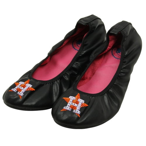 Houston Astros Cuce Shoes Women's Junkie Shoes - Black