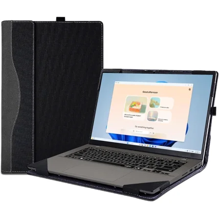 Laptop Case Cover for ASUS Vivobook 14 (M1407 /X1407) & S14 S3407 & for Vivobook14 Flip TP3407 Sleeve PU Leather Bag 14'' Notebook PC Protective Shell with Pen Holder