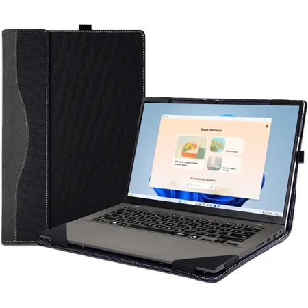 Laptop Case Cover for ASUS Vivobook 14 (M1407 /X1407) & S14 S3407 & for Vivobook14 Flip TP3407 Sleeve PU Leather Bag 14'' Notebook PC Protective Shell with Pen Holder