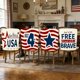 thumbnail image 5 of YiJuHui Independence Day Chair Covers Set of 4, Patriotic Chair Back Covers for Dining Room, Kitchen, Party Decor, Memorial Day 4th of July Decorations, Chair Slipcovers for Home Holiday Party, 5 of 6
