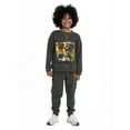 thumbnail image 4 of Teenage Mutant Ninja Turtles Boys Fleece Sweatshirt and Jogger Pant Outfit Set, 2-Piece, Sizes 4-10, 4 of 9