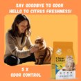 thumbnail image 3 of Citrrus Breeze Cat Litter – Premium Lightweight, Non-Clumping, Dust-Free Crystals for Odor Control, ScoopFree & Easy to Clean, Pretty Kitty Litter for Multi-Cat Homes, 3 of 7