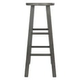 thumbnail image 3 of Winsome Ivy 29" Bar Stool, Rustic Gray Finish, 3 of 6