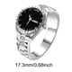 thumbnail image 1 of Anillos para mujer, regalos para mujer, reloj vintage, moda para mujer, hombre, acero, joyería unisex, reloj, regalo, 1 anillo, 1 of 2