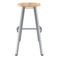 thumbnail image 2 of NPS 30" Titan Stool Solid Wood Seat Grey Frame, 2 of 3