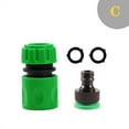 thumbnail image 1 of Garden Watering Hose ABS Quick Connector 1/2" End Double Male Hose Coupling Joint Adapter Extender Set For Hose Pipe Tube ,Leak-Proof, 1 of 7