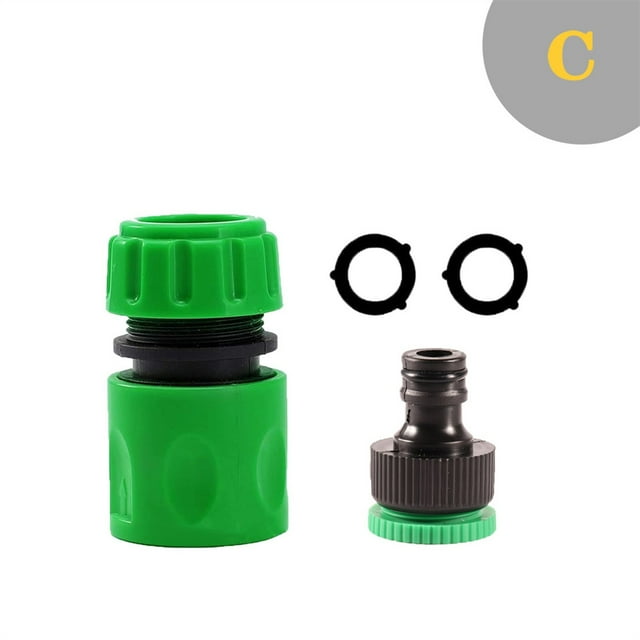 Garden Watering Hose ABS Quick Connector 1/2" End Double Male Hose Coupling Joint Adapter Extender Set For Hose Pipe Tube ,Leak-Proof