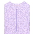 thumbnail image 2 of Wonder Nation Girls Long Sleeve Zip-Up Rash Guard One-Piece Swimsuit, Sizes 4-18 & Plus, 2 of 3