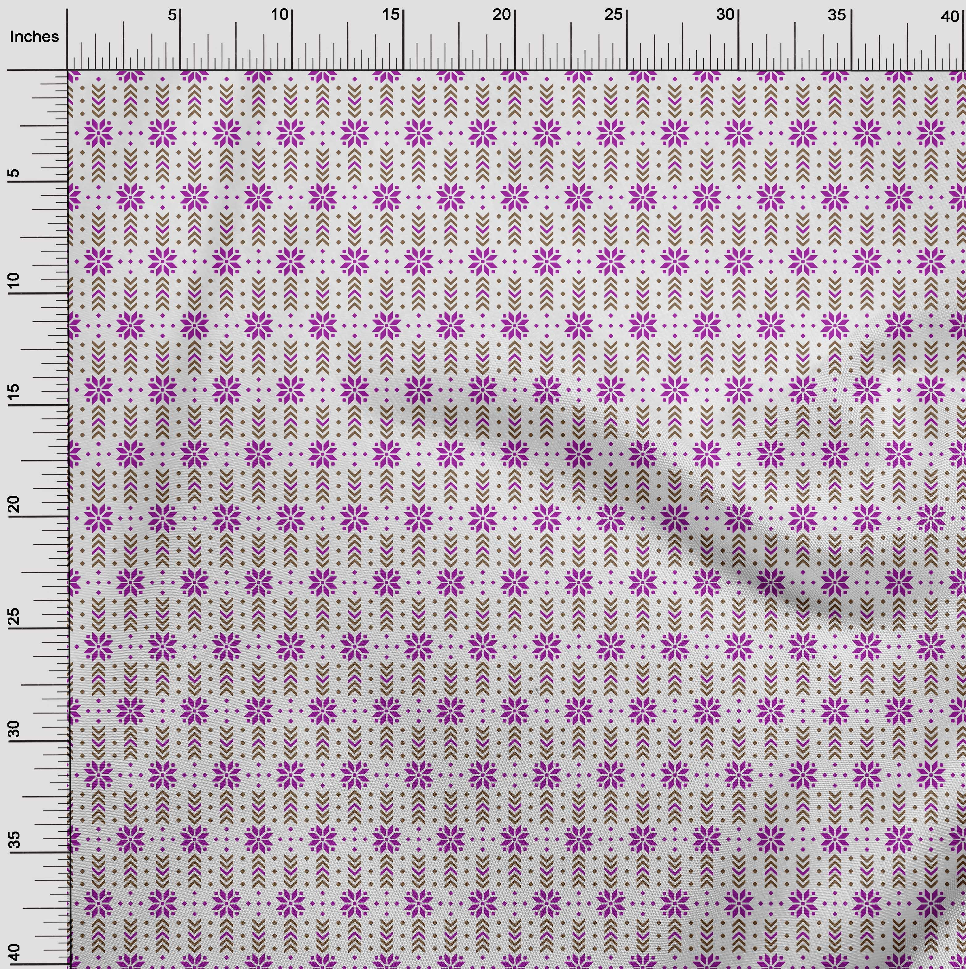 oneOone Cotton Flex Purple Fabric Christmas Sewing Fabric By The Yard Printed Diy Clothing Sewing Supplies 40 Inch Wide