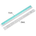 thumbnail image 3 of Uxcell Straight Ruler 12 Inch Metric English Measuring Tool Electric Blue, 3 of 5
