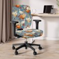 thumbnail image 6 of FUIALDOLG Thanksgiving Office Chair Cover with Pumpkin Goose Decoration , Set of 2 Anti Dust Decorative Covers for Computer Boss Armchair, 6 of 8
