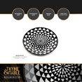 Thyme & Table Dinnerware Black & White Medallion Stoneware Round Salad